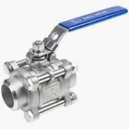 3 delige kogelkraan met 3/4 duim lasflens