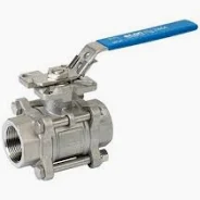 3 delige kogelkraan 1 duim draadstukken rvs 316L